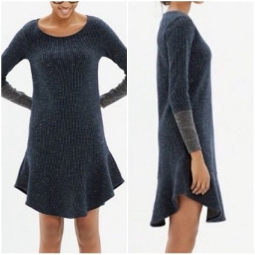 Madewell Navy Long Sleeve Dress